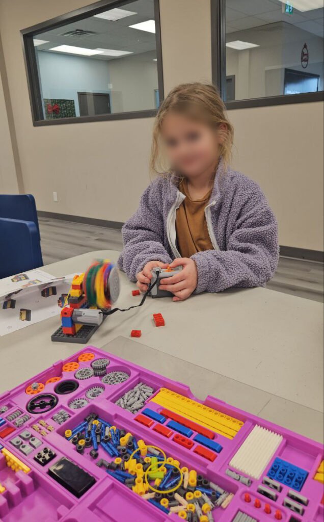 Children exploring LEGO STEM building Calgary